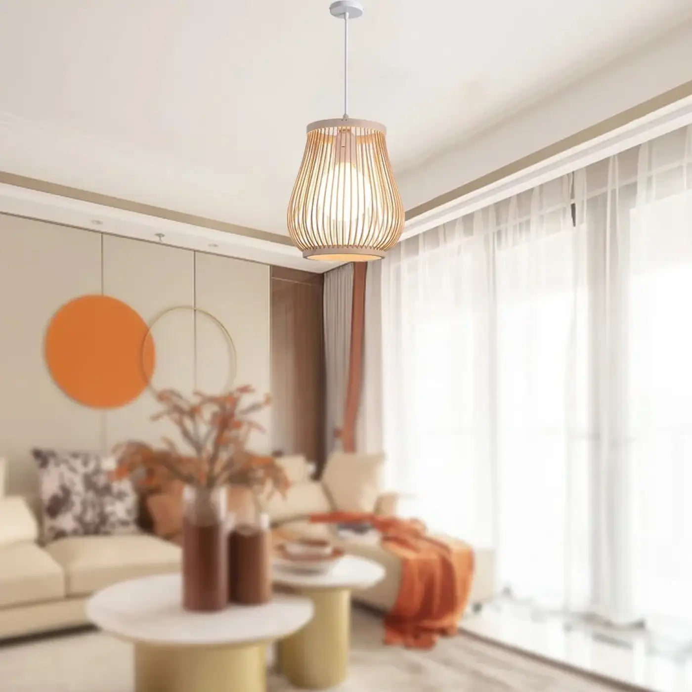 Suspension Naturel Bambou