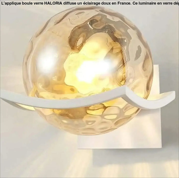 Applique Boule Verre Contemporaine Noir Ou Blanc