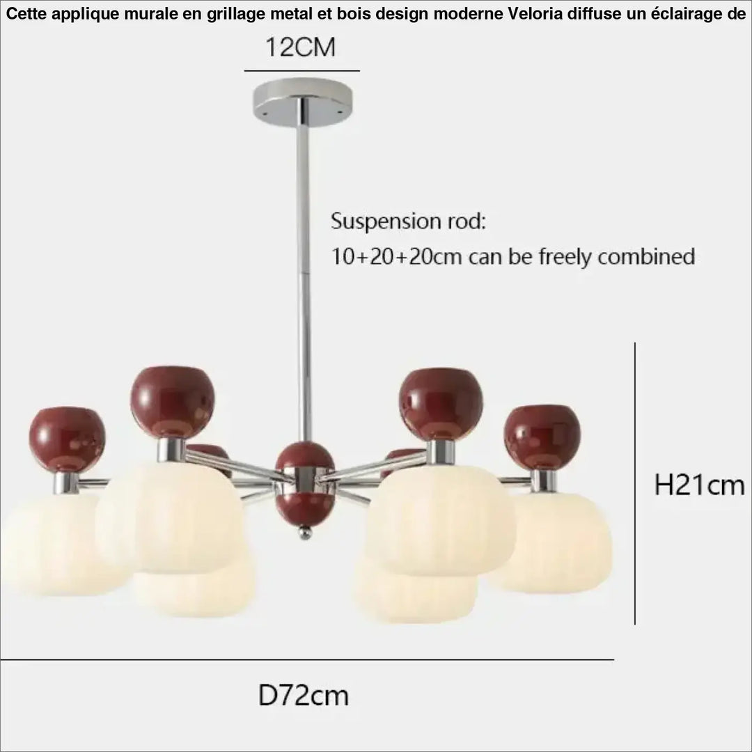 Suspension têtes moderne vert design écologique élan