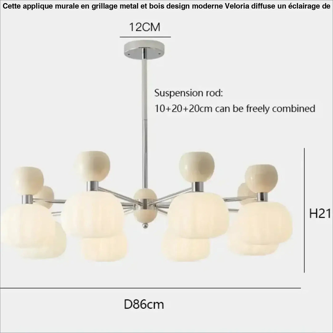Suspension têtes moderne vert design écologique élan