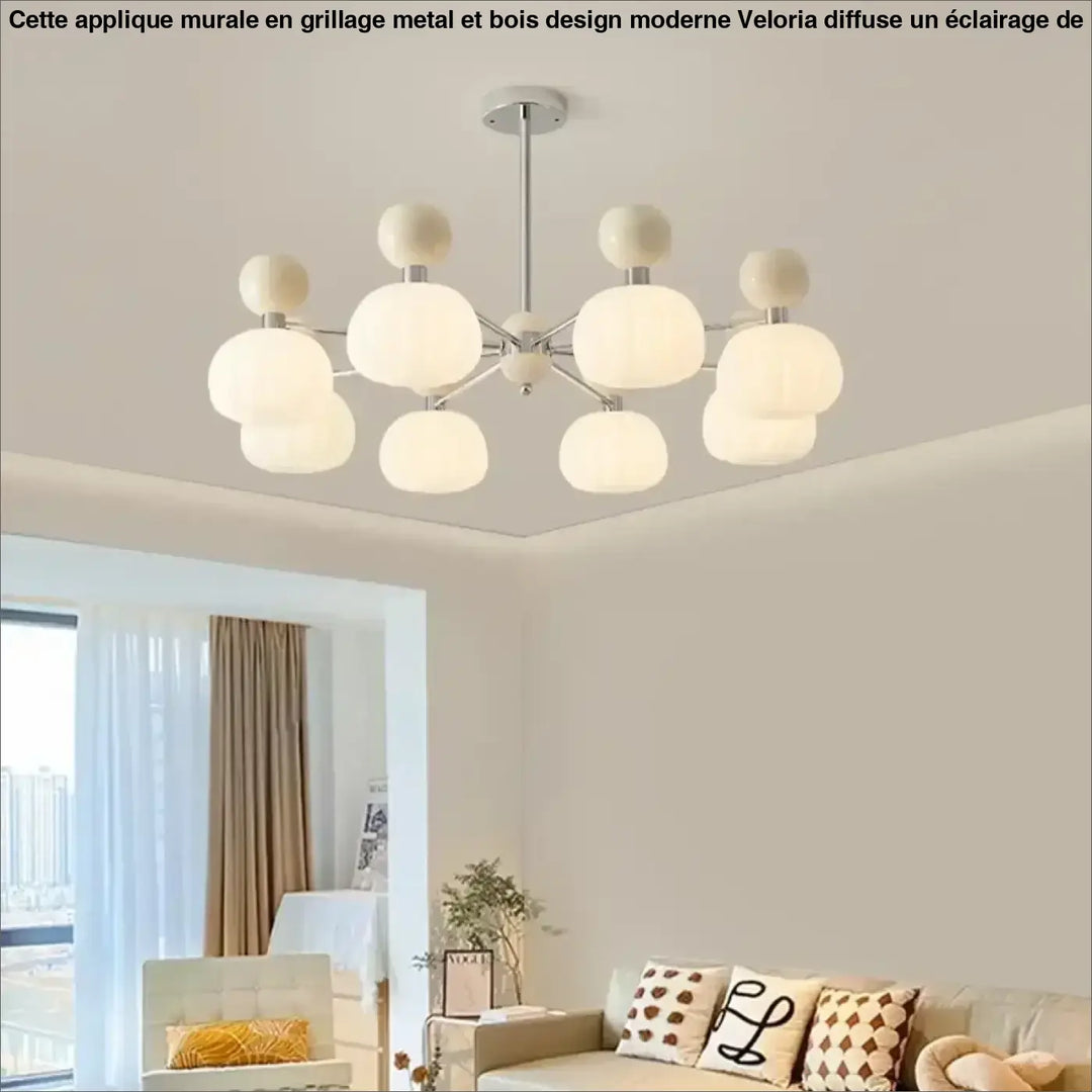 Suspension têtes moderne vert design écologique élan
