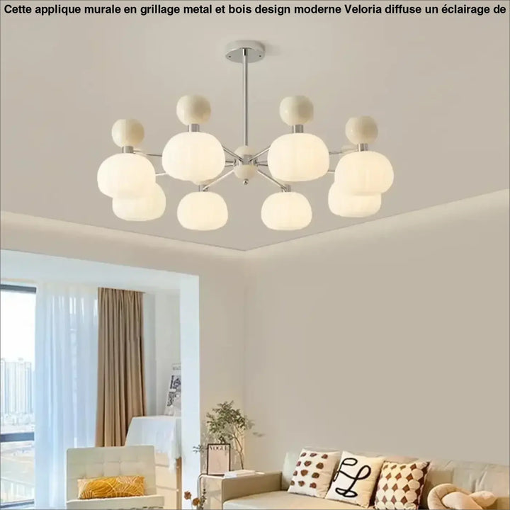 Suspension têtes moderne vert design écologique élan