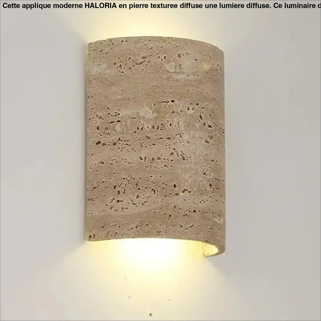 Applique murale travertin led moderne lumière douce