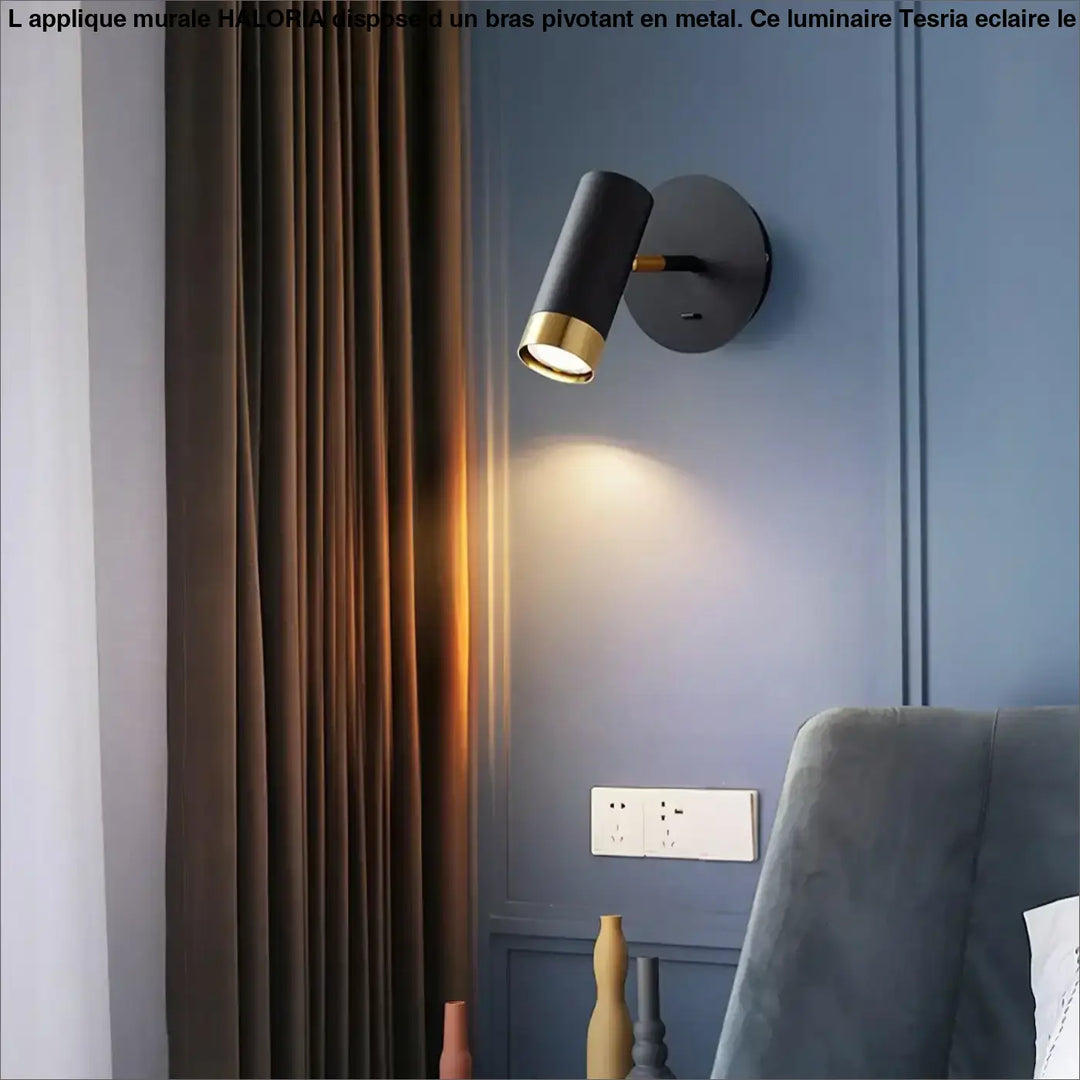 Applique Murale 1 Bras Pivotant Cylindrique