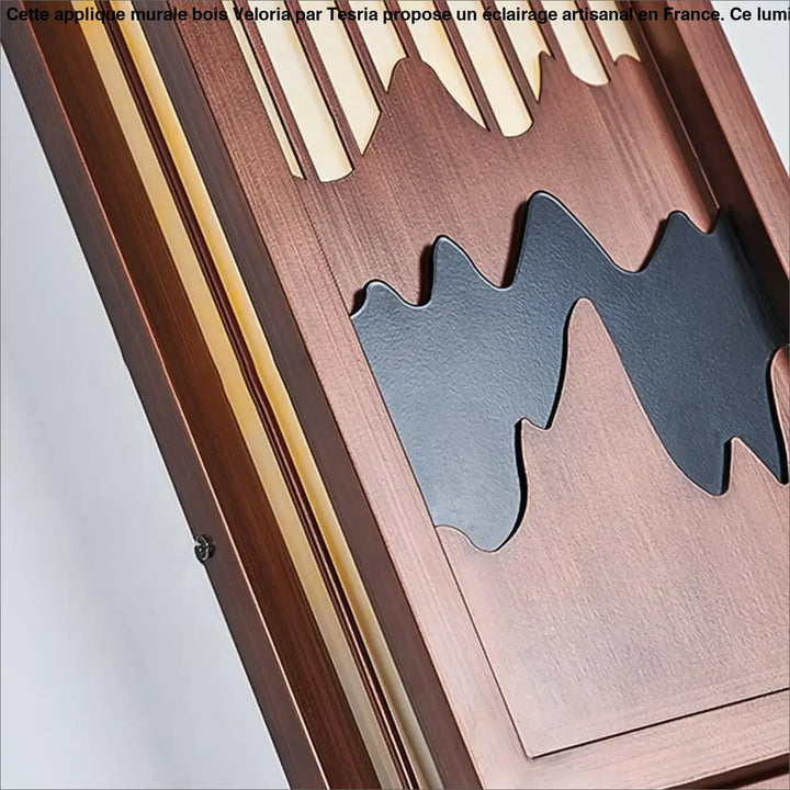 Applique Murale Bois Fait Maison Marron Style Montagne