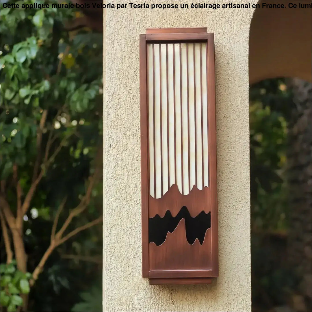 Applique Murale Bois Fait Maison Marron Style Montagne