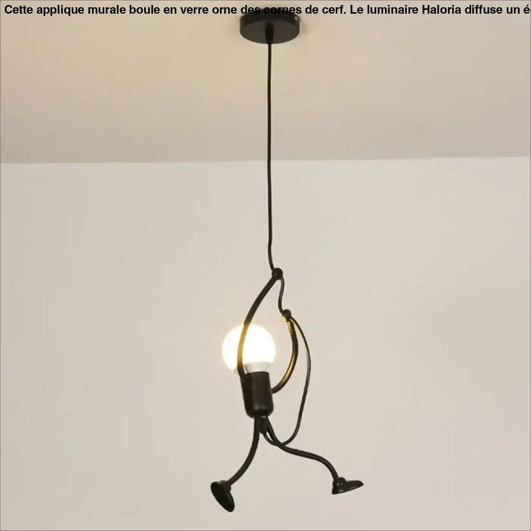 Suspension design original figurine métal moderne