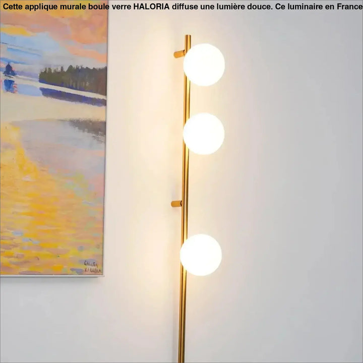 Applique Murale Boule Verre Au Design Tubulaire