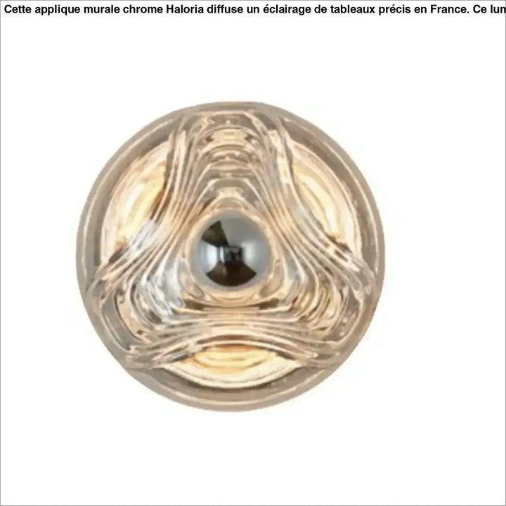 Applique Murale Transparente En Verre Soufflé Gris Élégante