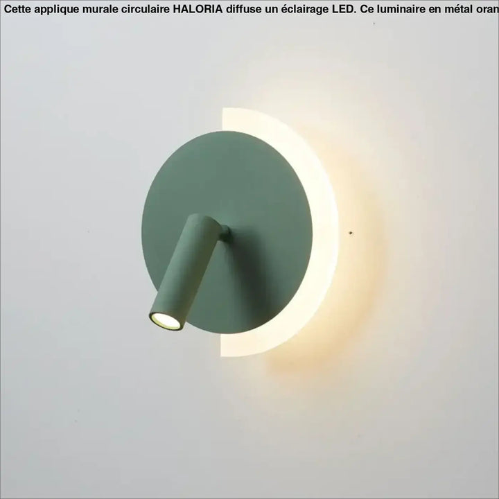 Applique murale circulaire à LED en orange, vert, noir ou blanc

