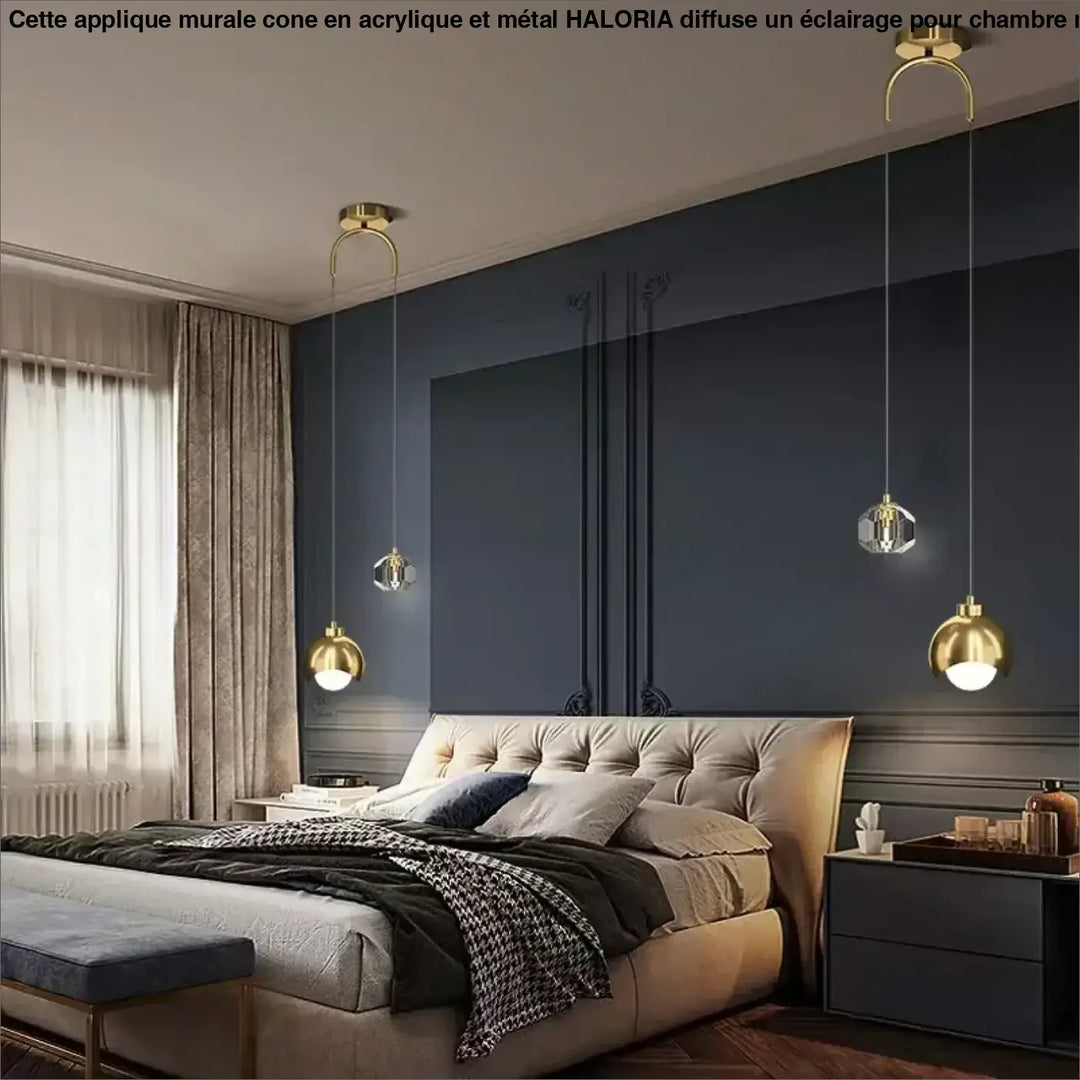 Suspensions Duo Noir Et Doré Design Pour Décoration Moderne

