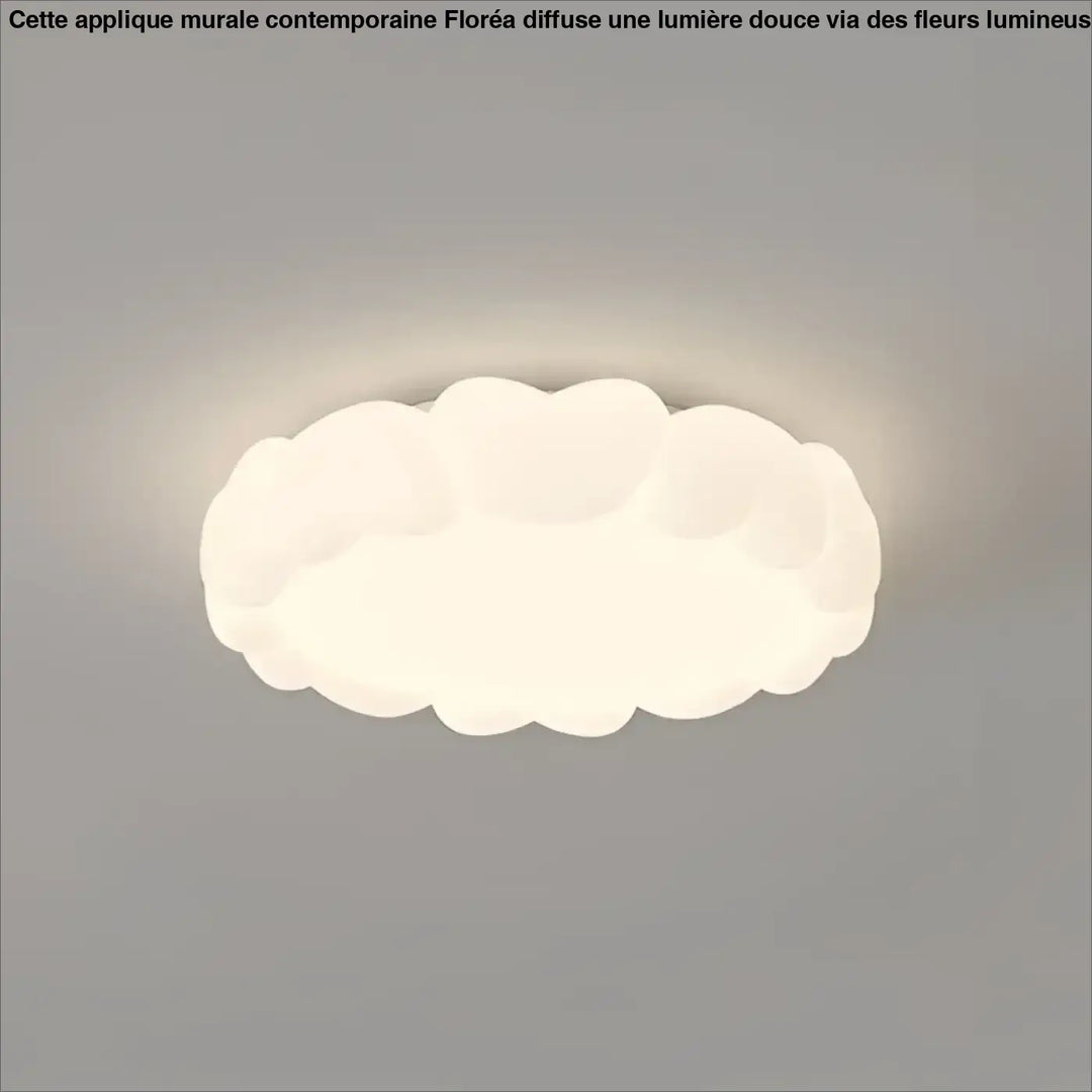 Luminaire plafonnier molya en forme de nuage off-white mat idéal pour salle à manger besoin d’ouvrir ambiance douce