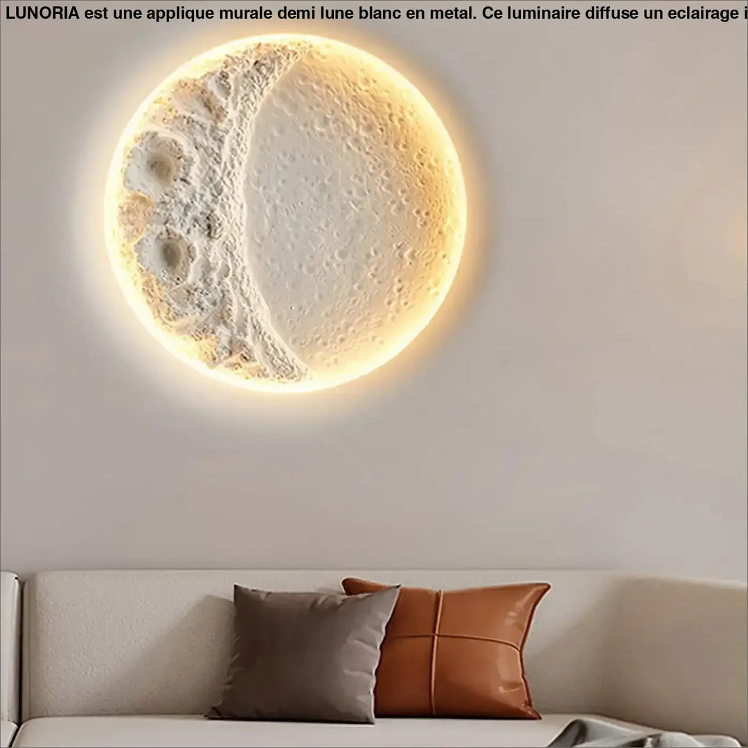 Applique Murale Décorative Demi Lune Acrylique