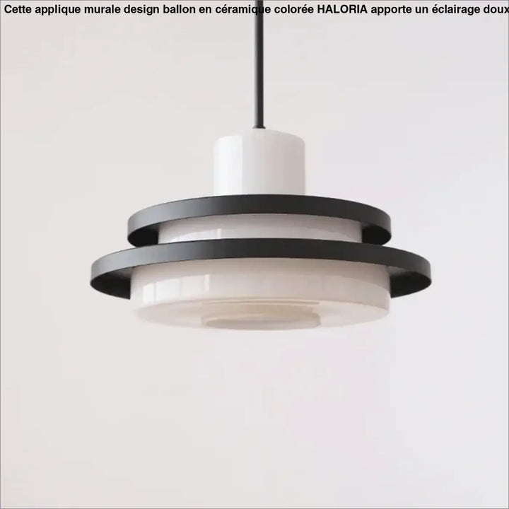 Suspension luminaire vintage scandinave rouge noir ou rouge