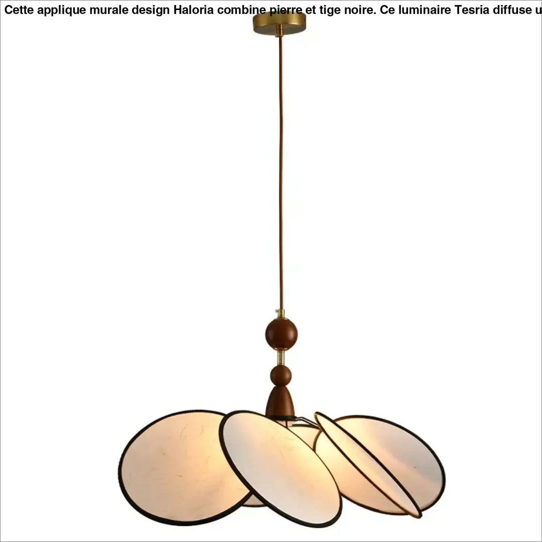 Suspension luminaire en tissu design scandinave au style épuré