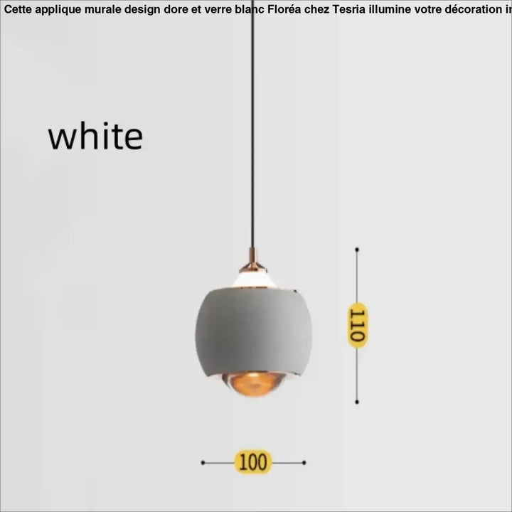 Suspension luminaire moderne boule métal noir et doré chic