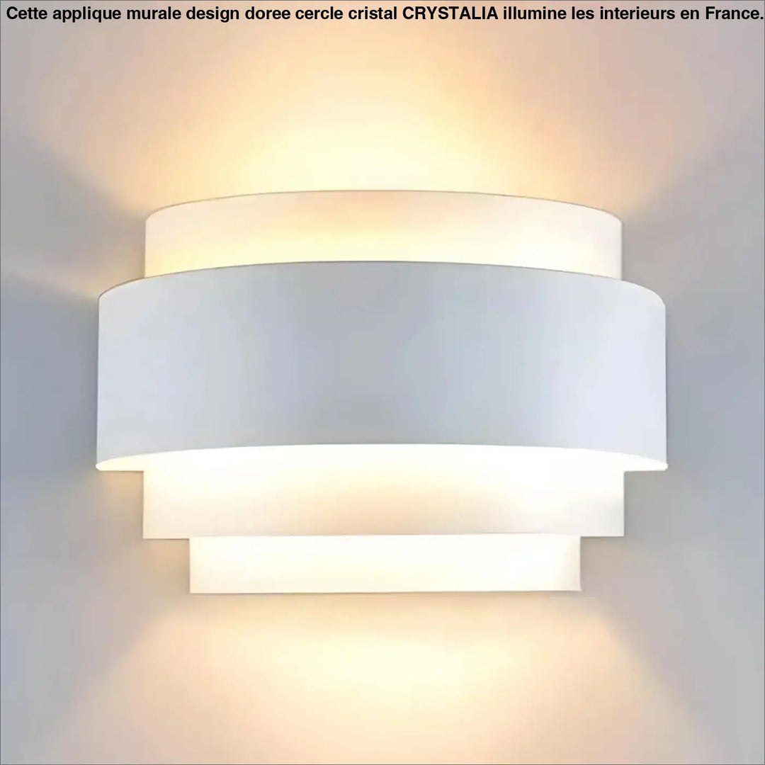 Applique Murale Led Moderne Cylindrique Blanche Lumière Haut Bas