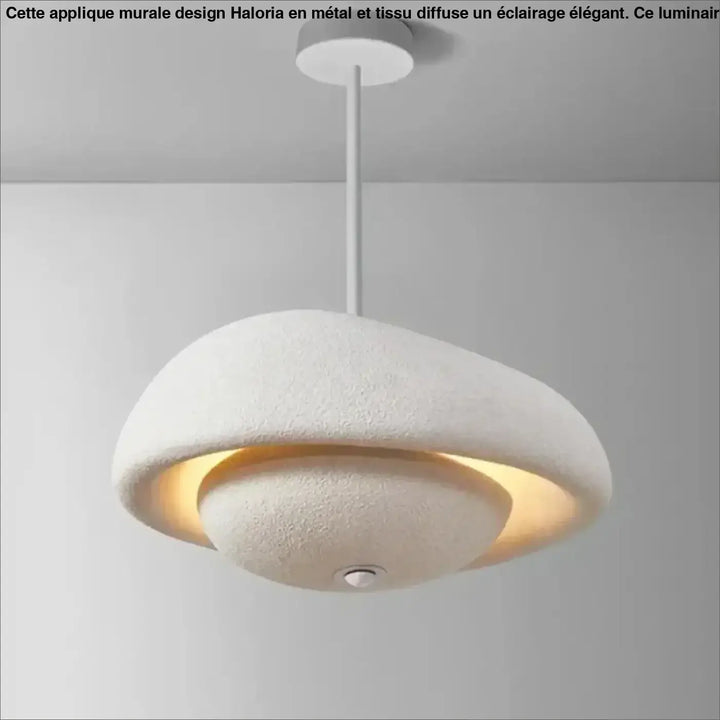 Suspension Moderne Design Dôme Texturé Blanc Noir Gris Intérieur Doré