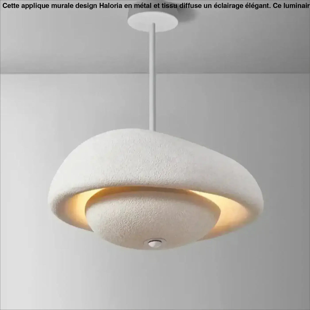 Suspension Moderne Design Dôme Texturé Blanc Noir Gris Intérieur Doré