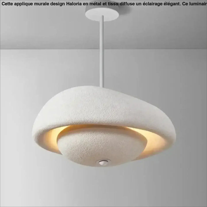 Suspension Moderne Design Dôme Texturé Blanc Noir Gris Intérieur Doré