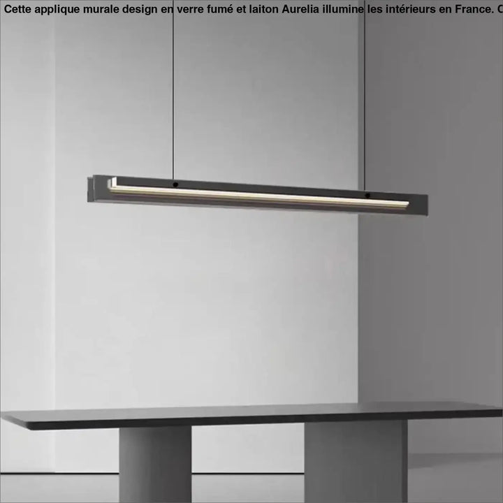 Modern Simple Led Chandelier For Dining Room Kitchen Bedroom Minimalism Decoration Black Glass Hanging Lamp Design