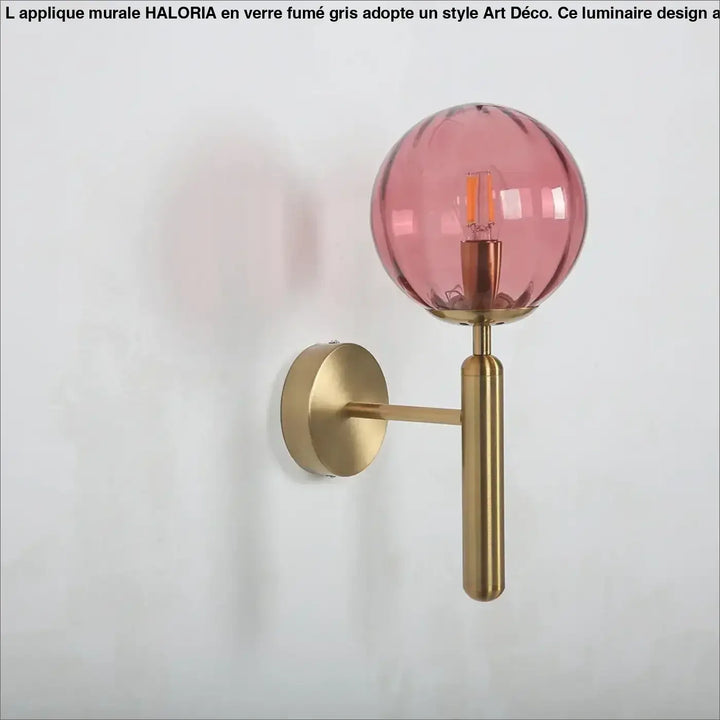 Applique murale en verre transparent design moderne