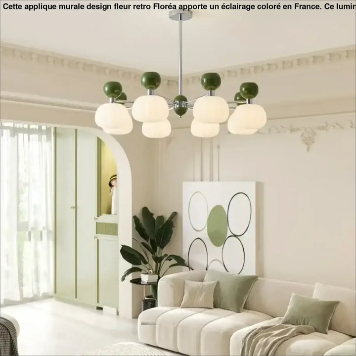 Plafonnier Moderne Globes Blancs Verre Opalin Élégant