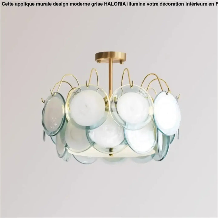 Suspension luminaire en verre style vintage élégant