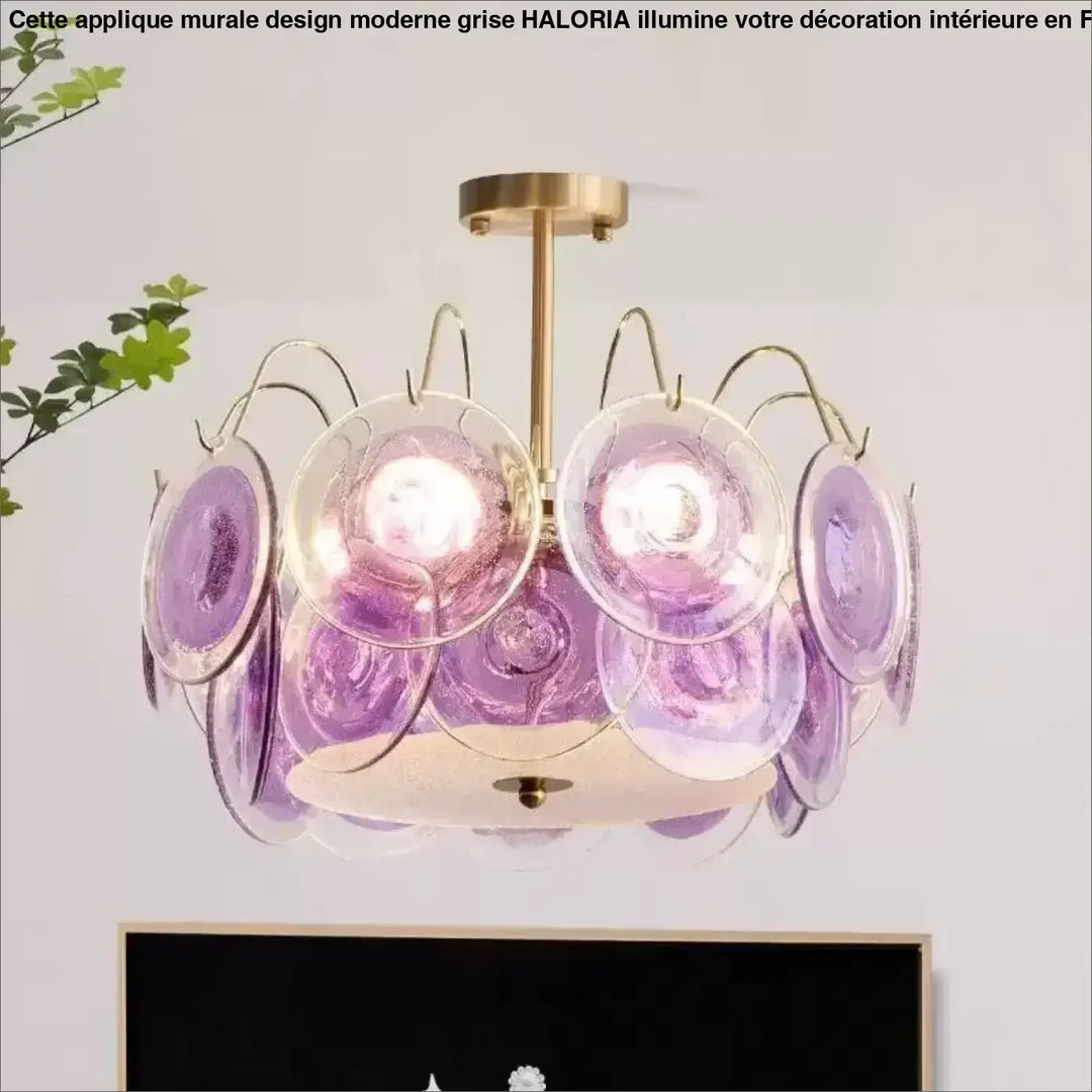 Suspension luminaire en verre style vintage élégant