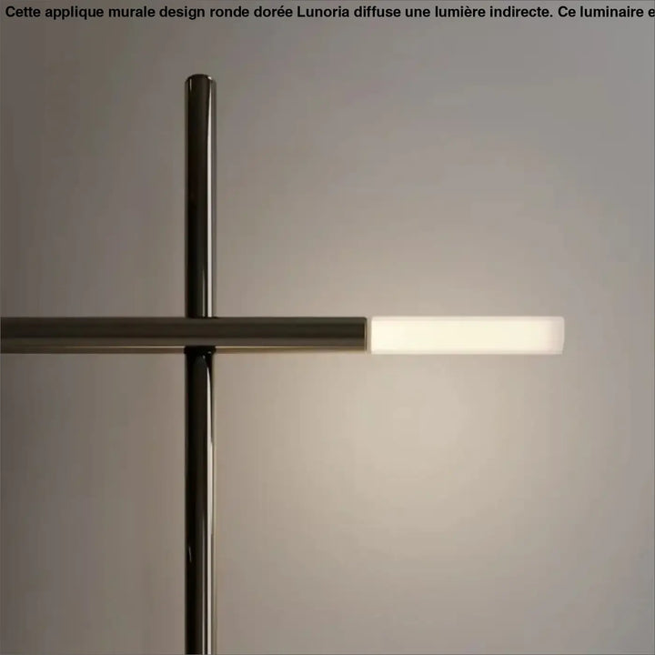 Applique murale moderne design géométrique LED croix noire

