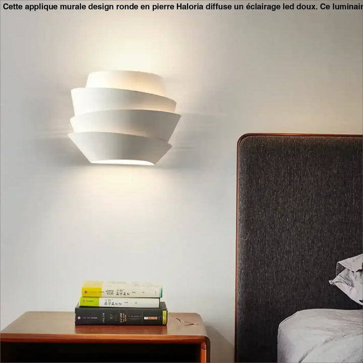 Applique murale design blanche géométrique moderne LED

