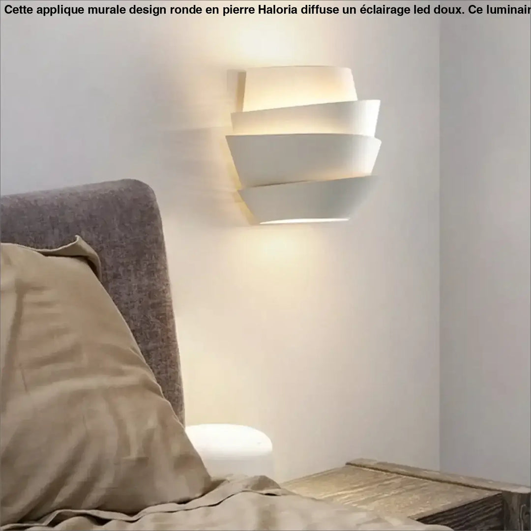 Applique murale design blanche géométrique moderne LED

