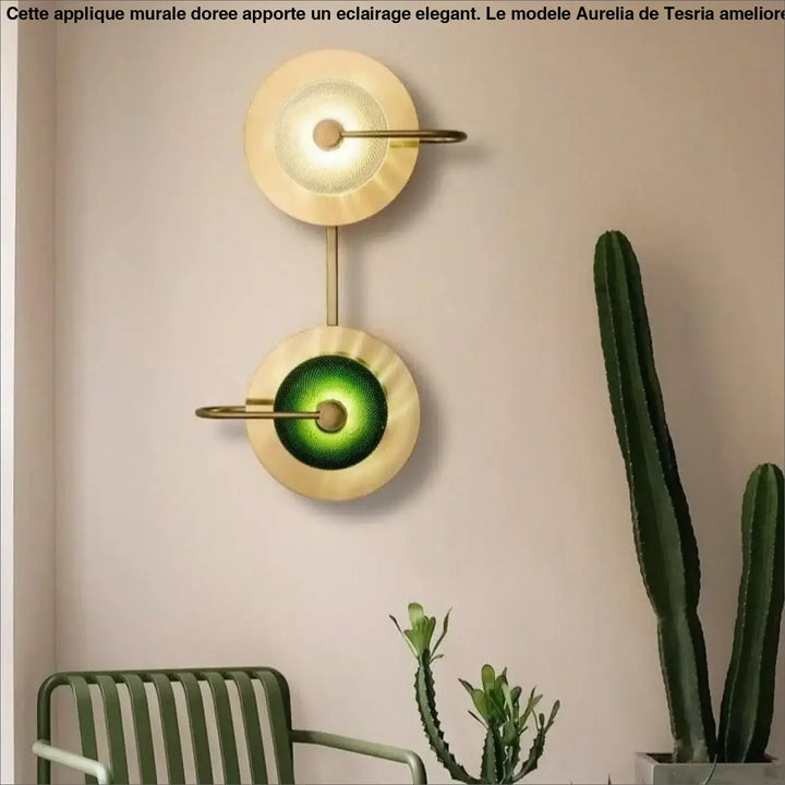 Applique Murale Dorée Chambre Design Contemporain