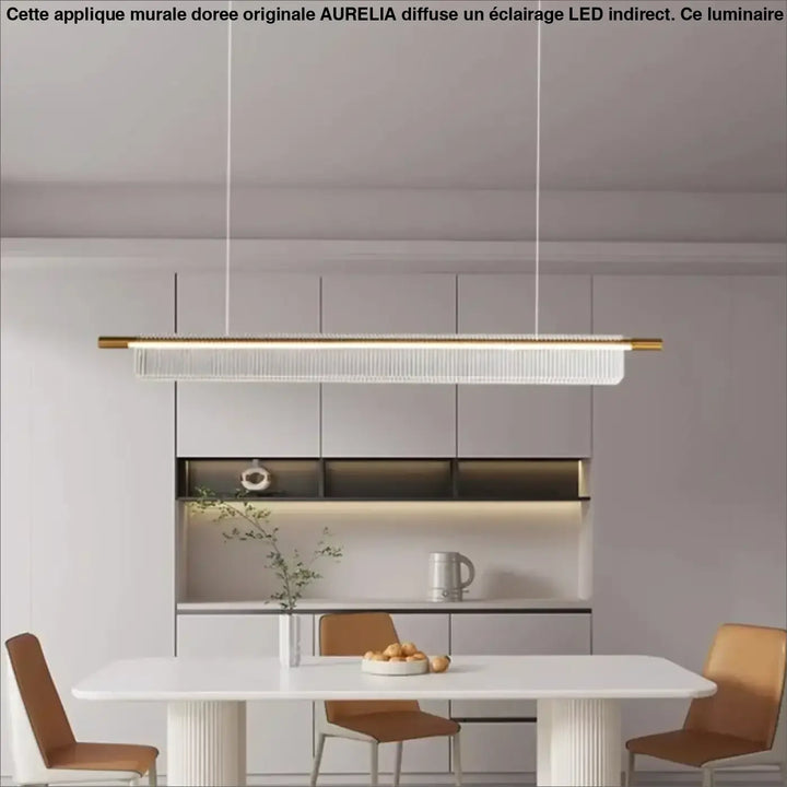 Suspension LED contemporaine pour cuisine ou bureau

