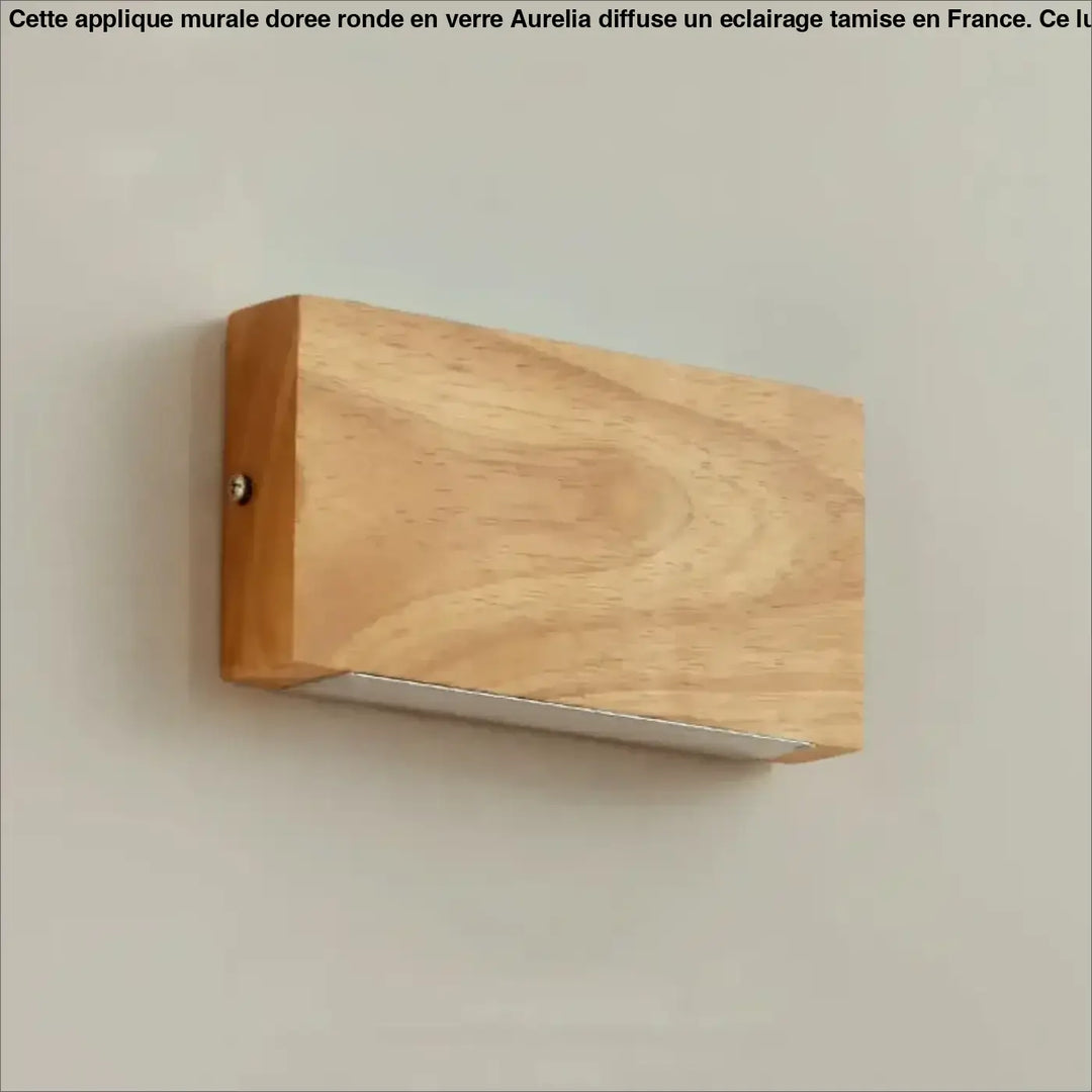 Applique Murale En Bois De Forme Rectangulaire En Marron