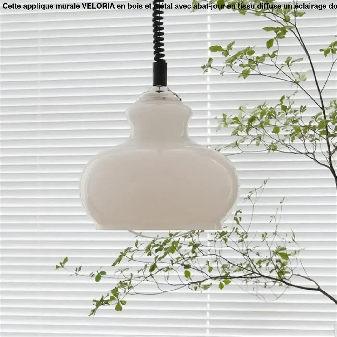 Suspension luminaire vintage en verre coloré pour ambiance chaude