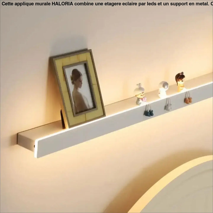 Applique Murale En Étagère Éclairé Par Des LEDs Élégante