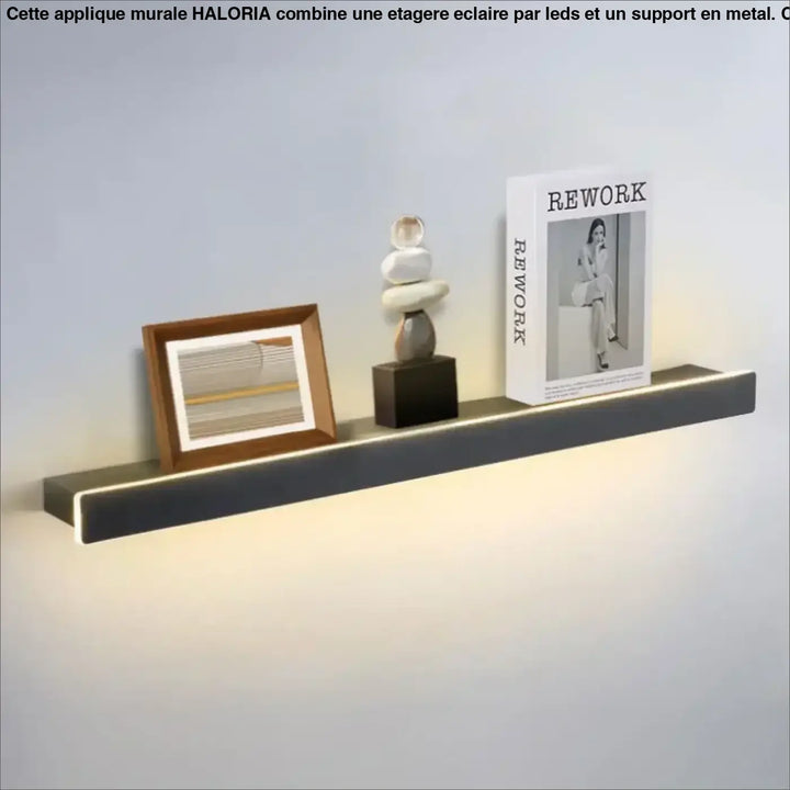 Applique Murale En Étagère Éclairé Par Des LEDs Élégante