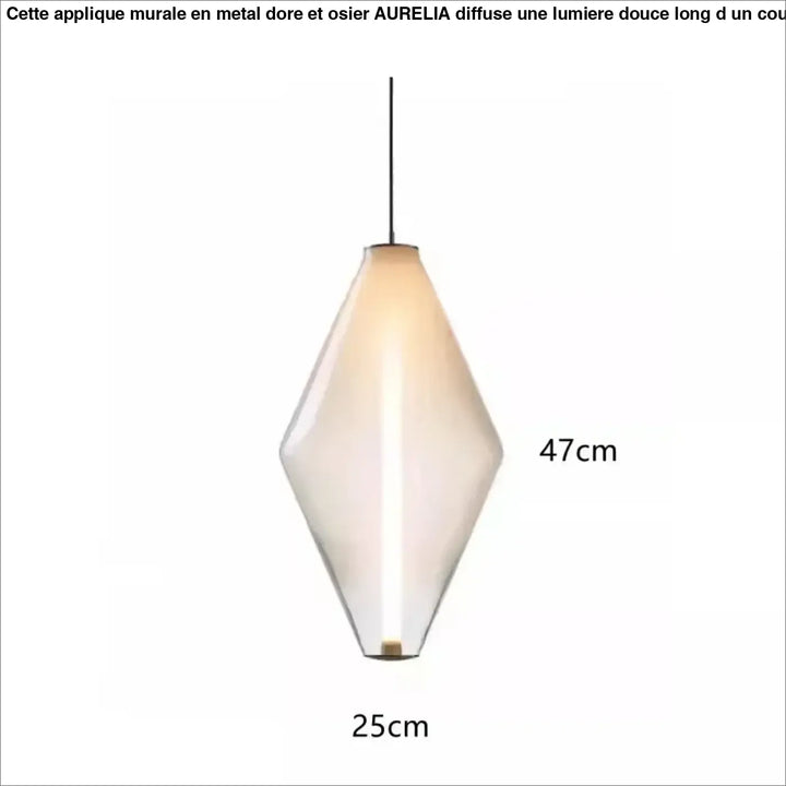 Suspension luminaire élégante style contemporain en verre