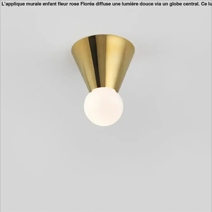 Plafonnier Design Minimaliste En Laiton Brossé

