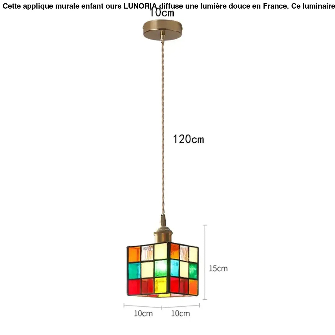 Suspension luminaire multicolore style contemporaine et moderne