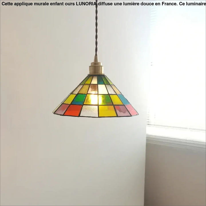 Suspension luminaire multicolore style contemporaine et moderne