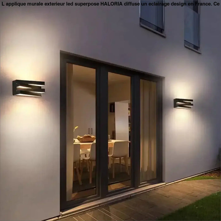 Applique Murale Extérieur LED Superposé Moderne