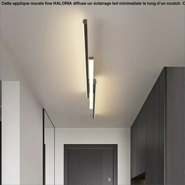 Applique murale fine à LED pour grand couloir de maison moderne

