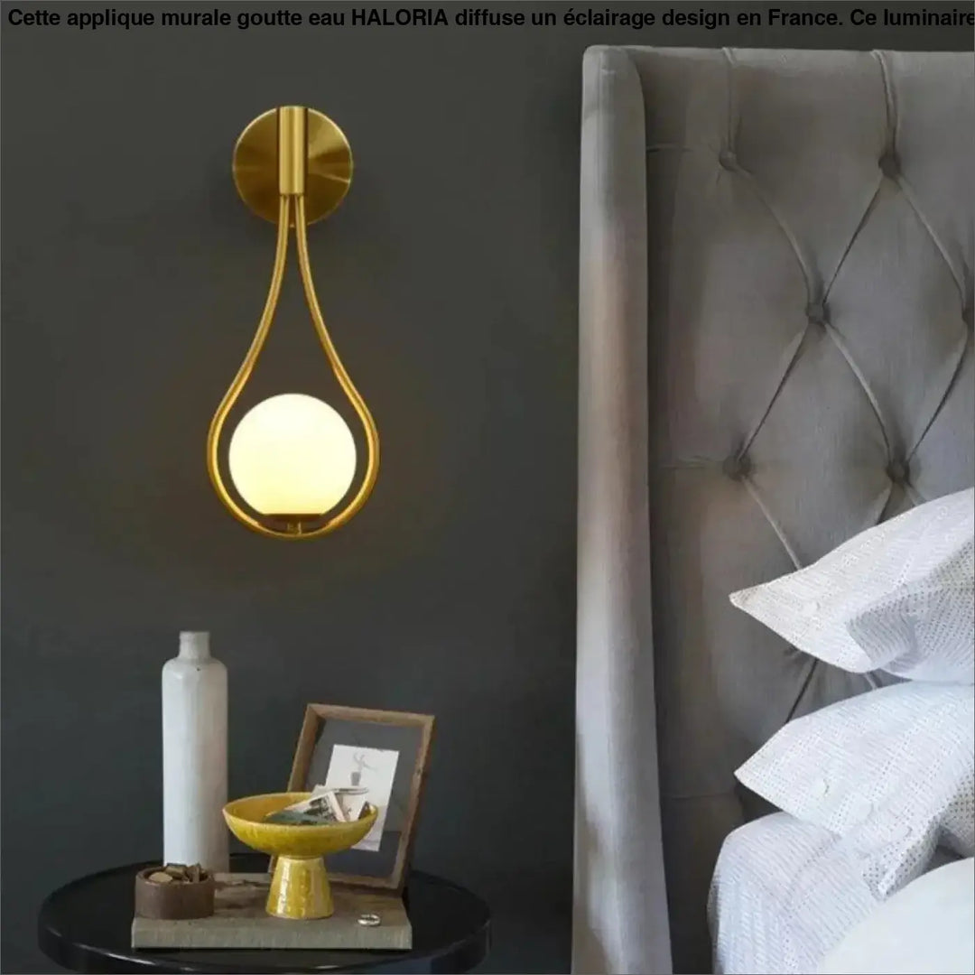 Applique Murale Goutte d’Eau Aluminium Design Fluide