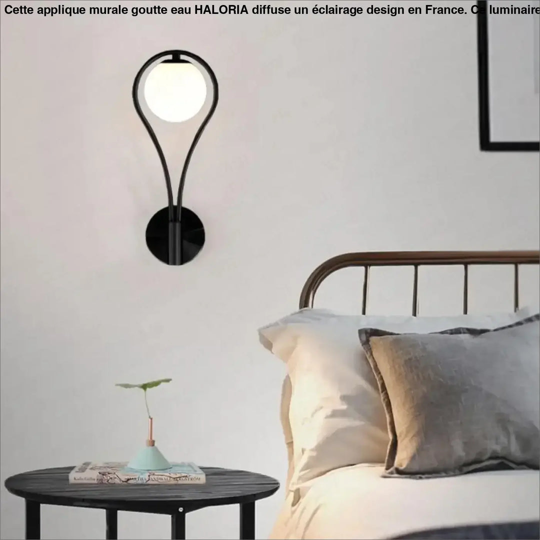 Applique Murale Goutte d’Eau Aluminium Design Fluide