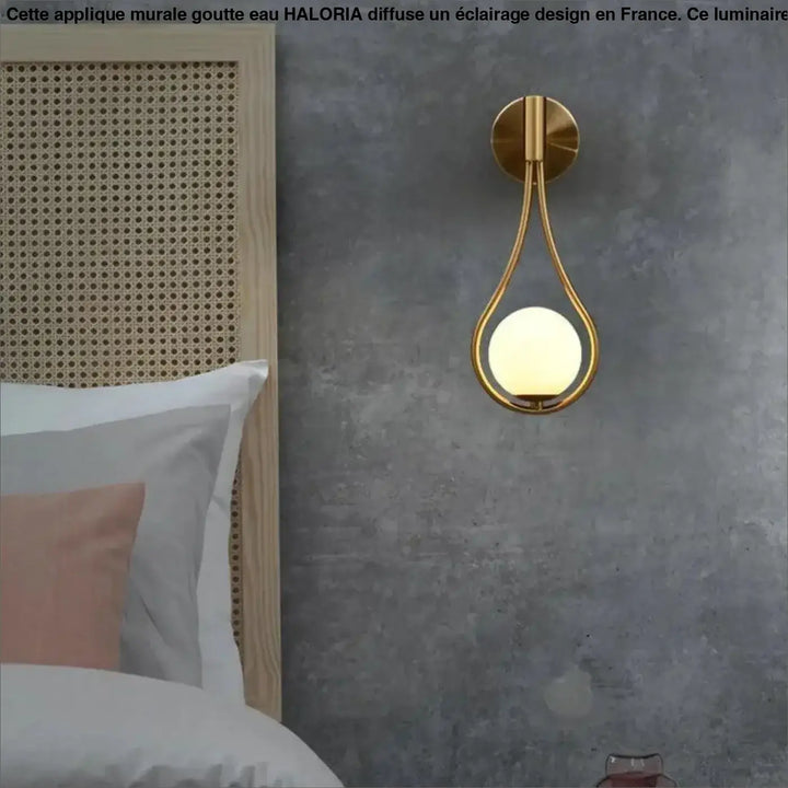 Applique Murale Goutte d’Eau Aluminium Design Fluide