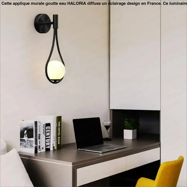 Applique Murale Goutte d’Eau Aluminium Design Fluide