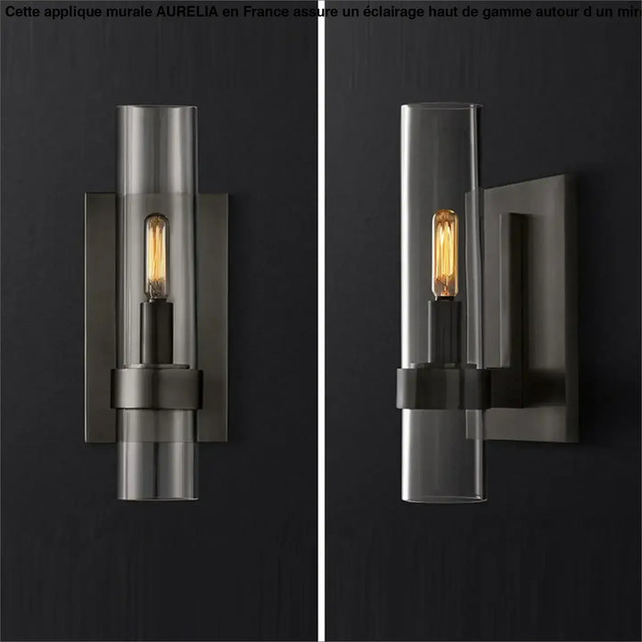 Applique Murale Haut De Gamme Pour Salle De Bain Verre Transparent