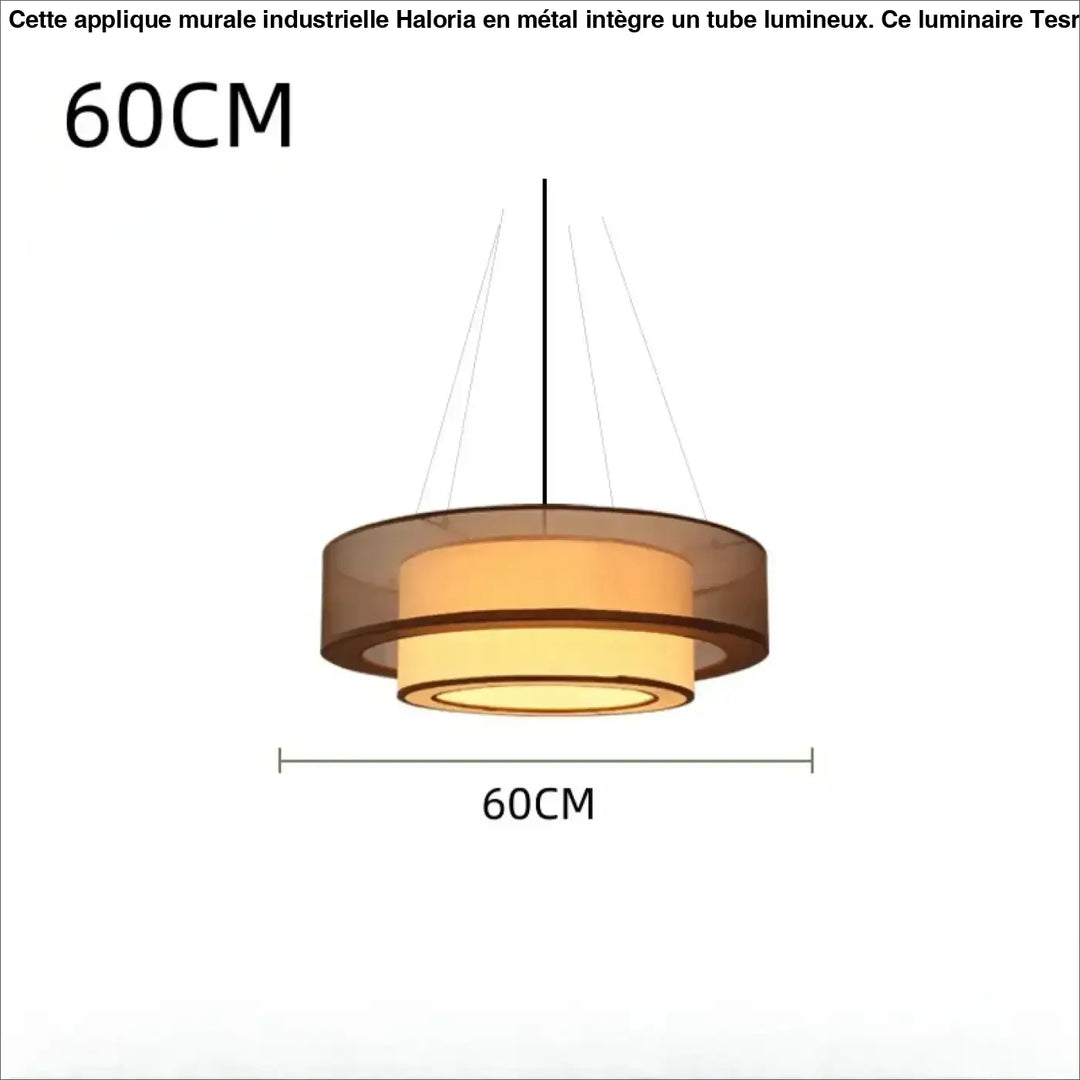 Suspension moderne ronde design cercle éclairant élégante